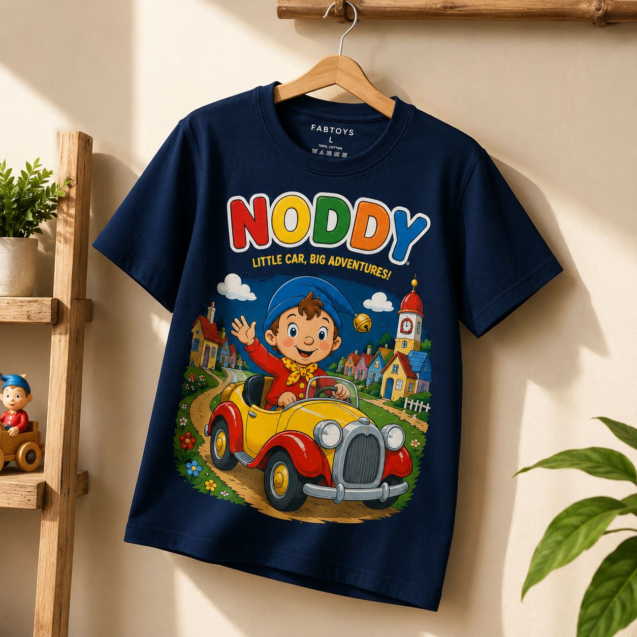 FabToys Noddy Adventure Graphic T-Shirt – Navy Blue